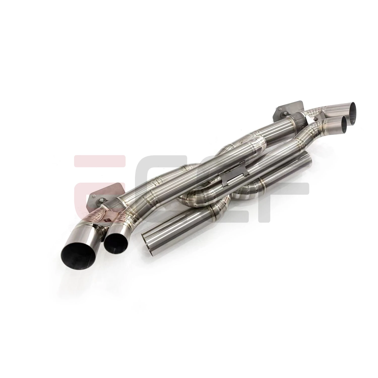 AK style design For Porsche 992 Titanium primary color drawing Catback Exhaust System OEM Valve Performance Upgrade