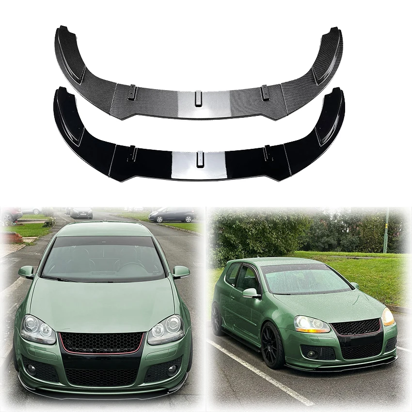 Für vw golf 5 golf mk5 gti & jetta mk5 gli auto front lippe stoßstange splitter diffusors chutz schutz teile von abs body kit