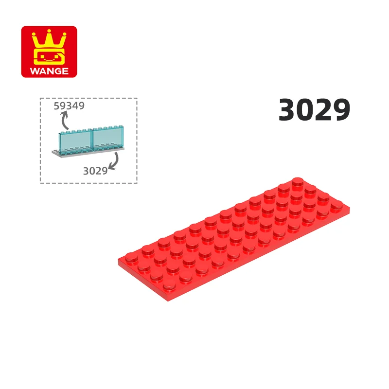 

Wange 3029 100g/15PCS 4x12 Basic Board Building Blocks DIY Assembly Accessories Compatible with Thin Plate Bricks Children Toys