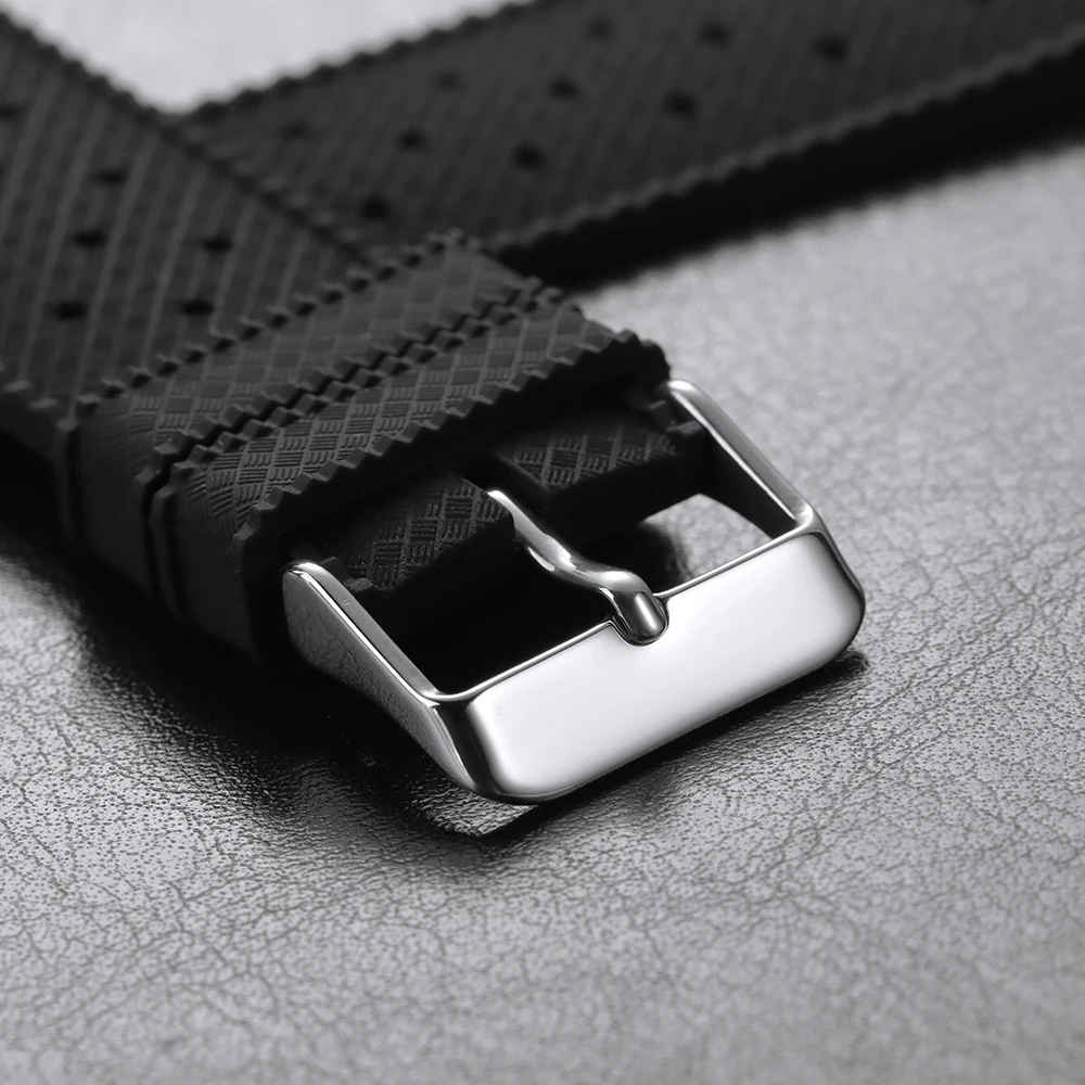 1/4/5pcs Polished Watchbands Buckle Stainless Steel Pin Clasp 12mm 14mm 16mm 18mm 20mm 22mm Watch Band Strap Accessories Button view 4