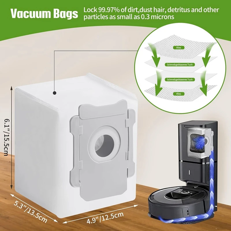 IRobot Roombaの交換部品,スペインの交換部品,i5,j5,アクセサリー,メインブラシ,HEPAフィルター,モップクロス,ダストバッグ