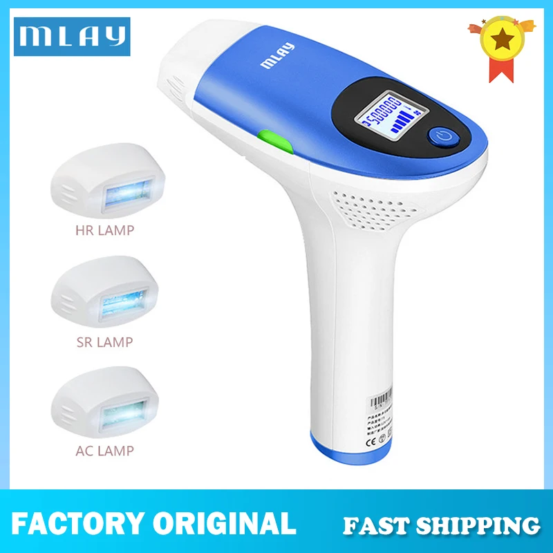 MlayT3 IPL Hair removal Epilator a Laser Permanent Hair Removal Machine Face Body 3IN1 Electric depilador a laser 500000 Flashes