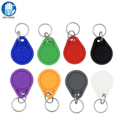 10PCS 13.56MHz RFID Keychains Tags UID Block 0 Sector Writable Keyfobs CUID Clone Mif 1k S50 Changeable RFID Access Control Card