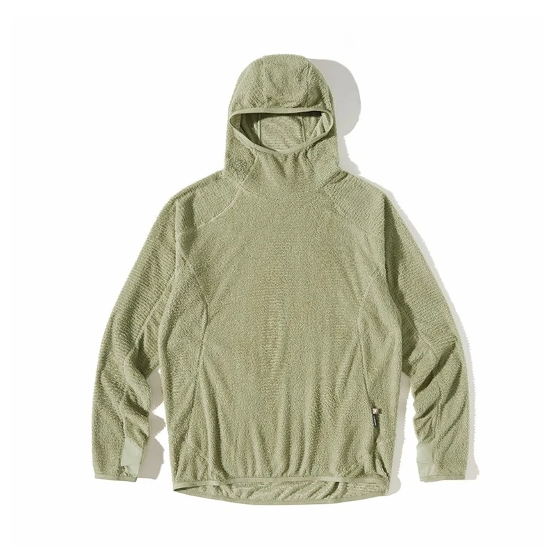 سويت شيرت رجالي خفيف الوزن معزول للاستخدام الخارجي للرجال والنساء للتخييم في الهواء الطلق والمشي لمسافات طويلة وركوب الدراجات