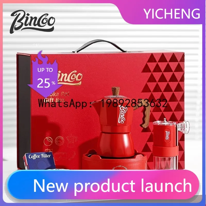 

Double Valve Mocha Pot Portable Gift Box Brewing Coffee Pot Set Espresso Machine Household