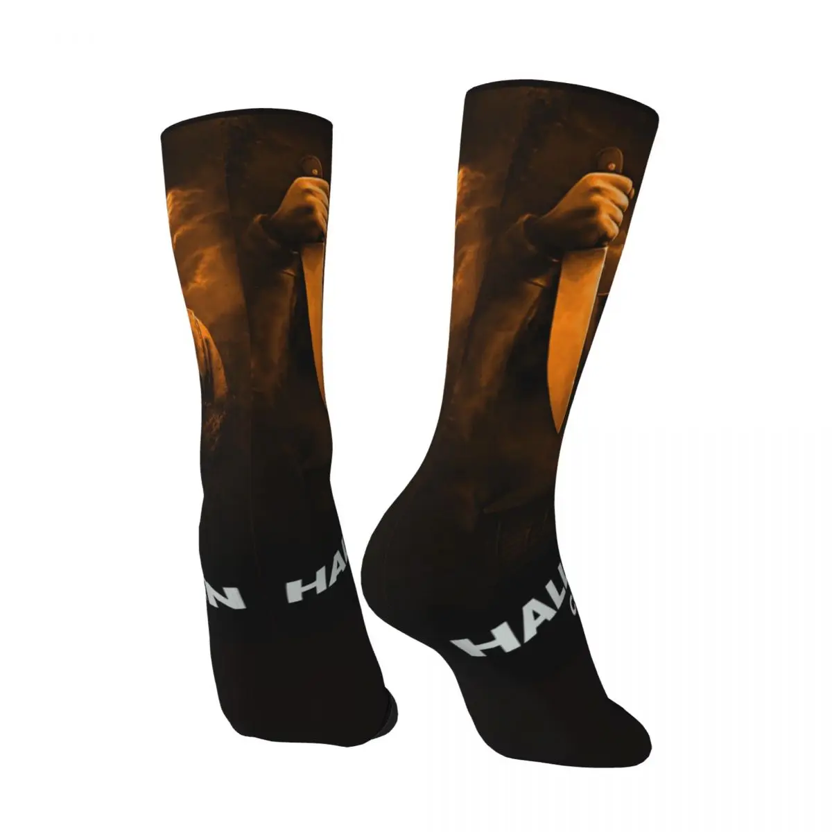 Lässig Horrorfilm Halloween Michael Myers Messer Männer Frauen Socken Freizeit während des ganzen Jahres Dressing Geschenke anwendbar