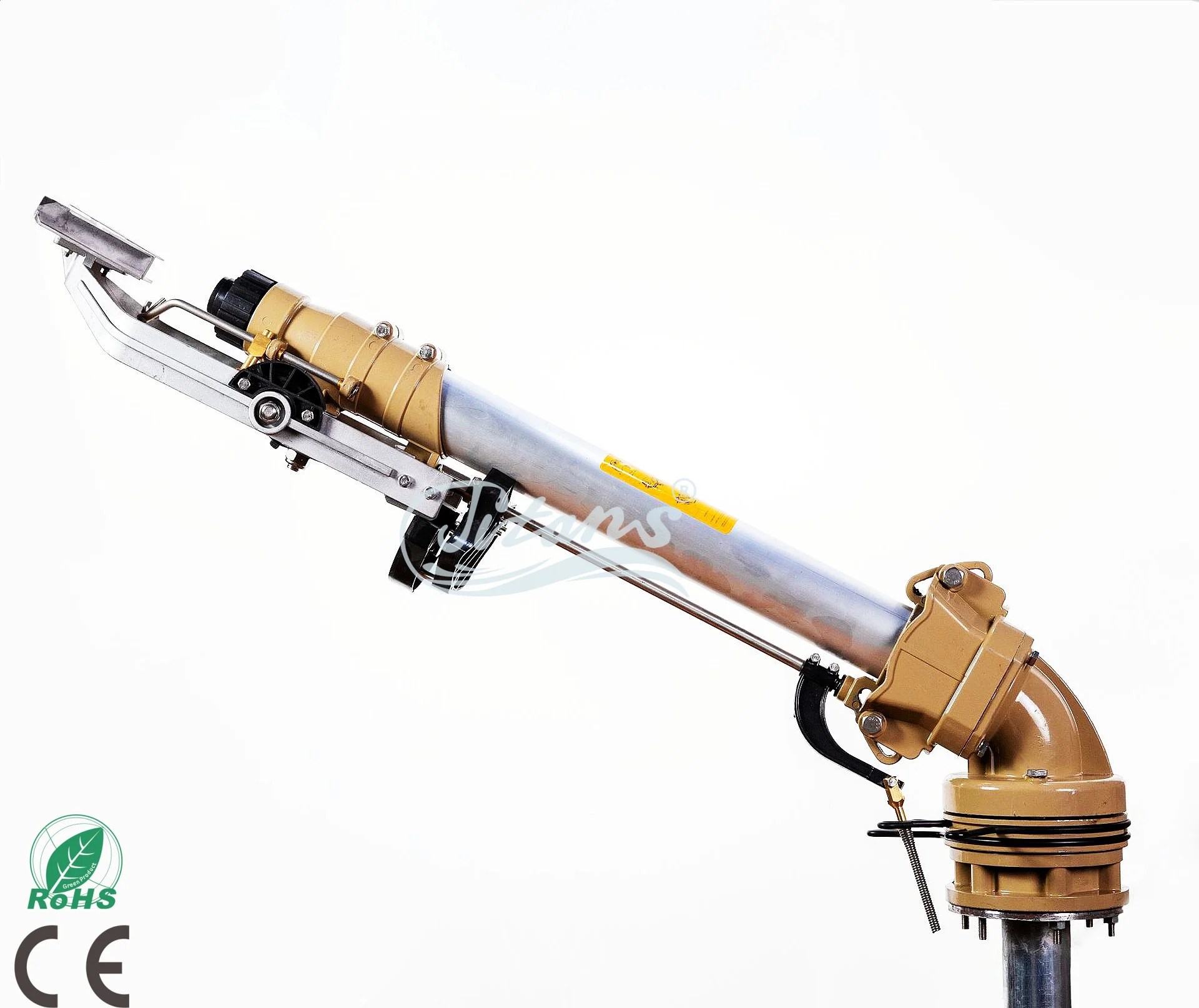 80m Long Range Rain Gun Sprinkler 360 Degree Gear Drive Nozzle for Efficient Farmland Irrigation