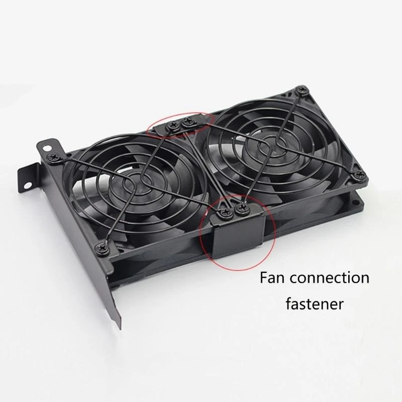 2025 Removal Cooling Fan Support PCI Slot Bracket for Video Cards PC Case Fan