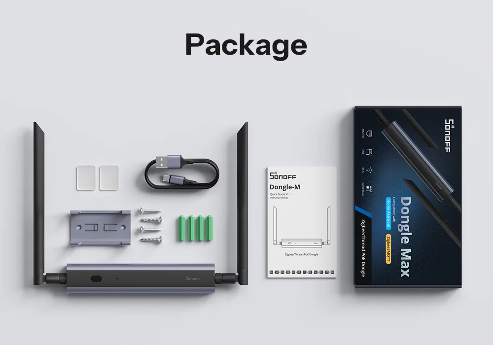SONOFF Dongle Max Zigbee/Thread PoE Dongle Dongle-M Hochleistungs-Chipsatz Dual-Antenne unterstützt Ethernet, WLAN, USB-Verbindung – Detail 15