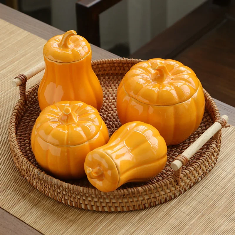 5 sizes available, simulated persimmon sealed jar, home decoration tea, dried fruit, cosmetics, and other dry storage jars