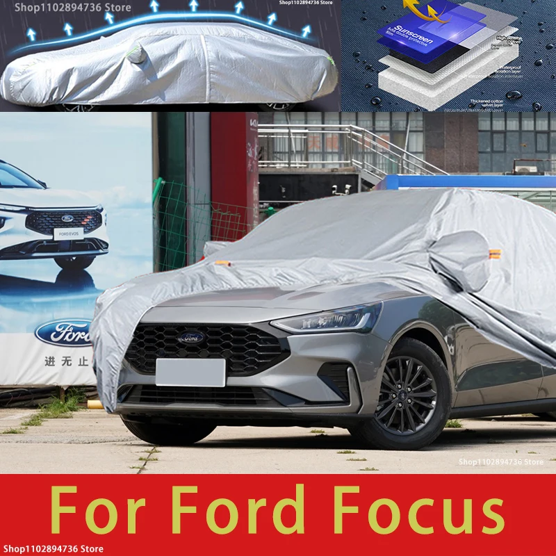 

For Ford Focus Outdoor Protection Full Car Covers Snow Cover Sunshade Waterproof Dustproof Exterior Car accessories