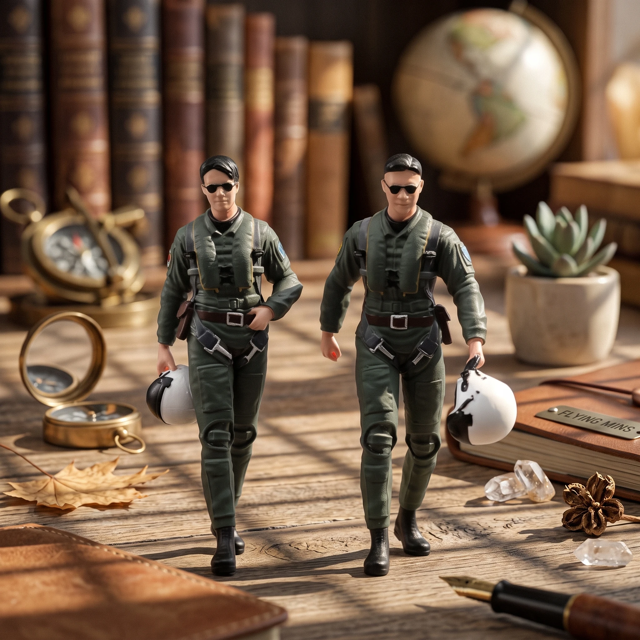 modele-de-pilote-avec-casque-figurine-de-pilote-peinte-a-la-main-avec-casque-figurine-d'aviation-miniature-detaillee-pour-collectionneurs-etagere