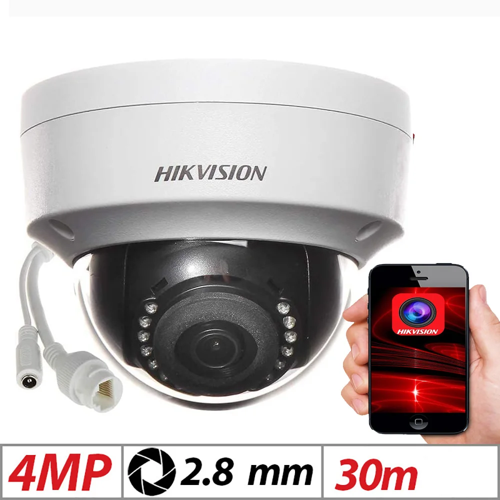 

Hikvision 4MP Home Surveillance Powerful dome POE IP Camera DS-2CD1143G0-I Fixed dome IP Camera