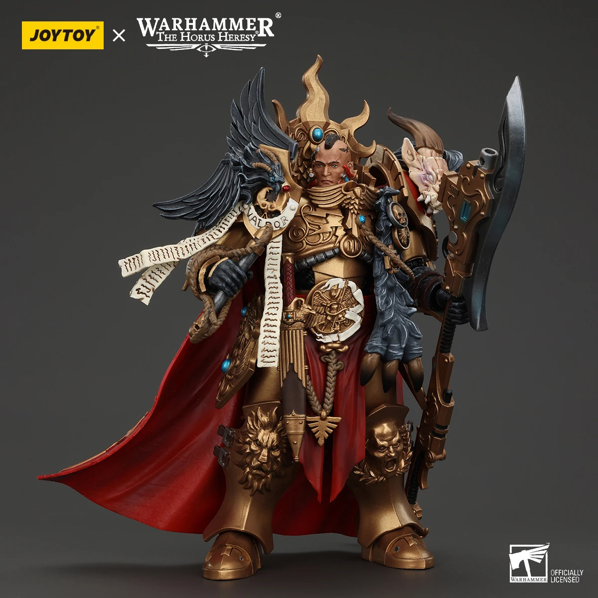 JOYTOY Warhammer 30K Action Figure Constantin Valdor Joint Movable Figurine Captain-General of the Legio Custodes ของเล่น Gif