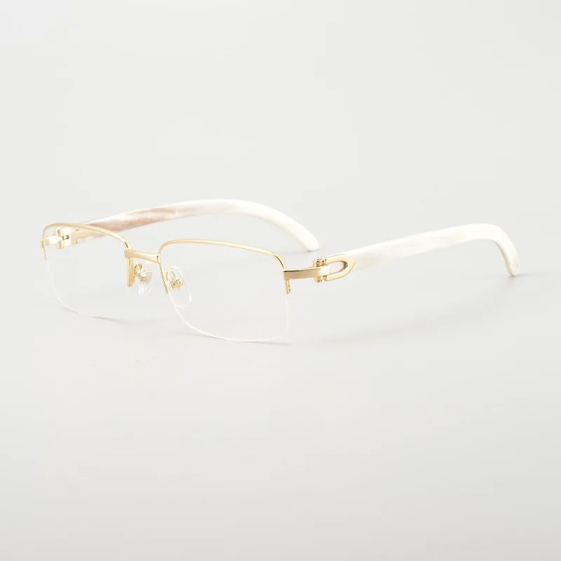 Kajia Horn Leg Spring Does Not Oppress Half-frame Men's and Women's Temperament Myopia Frame with High Business Quality.