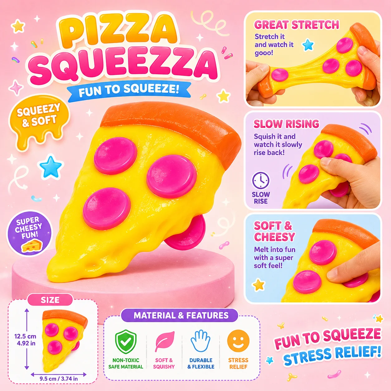 Squishy Surprise Box Toys 6 Styles Soft Squeeze Fidget Toys Stress Relief Sensory Toys Party Favors Easter Gifts for Kids