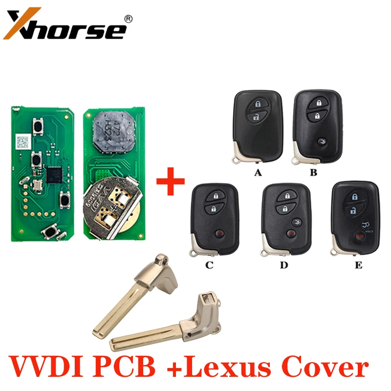 XSTO03EN Xhorse Global Version VVDI XM38 Universal Remote Key for Toyota 4D 8A 4A 4d-71 4d-74 Chip Generate by vvdi key tool