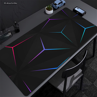 Geometric Large Mouse Pad 100x50cm Big Computer Mousepads Hexagon Mousepad Big Keyboard Mat Gamer Mouse Pads Non-SlipDesk Mats
