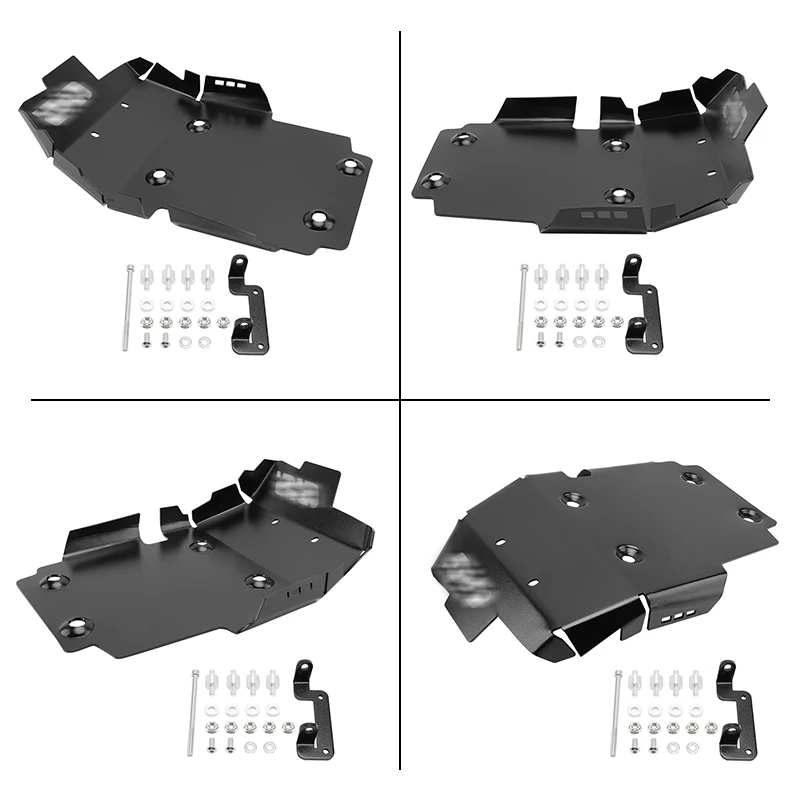 For BMW F700GS F800GS 2008-2017 F800GS ADV All YEAR F650GS Motorcycle Black Skid Plate Metal Lower Engine Guard Compatible