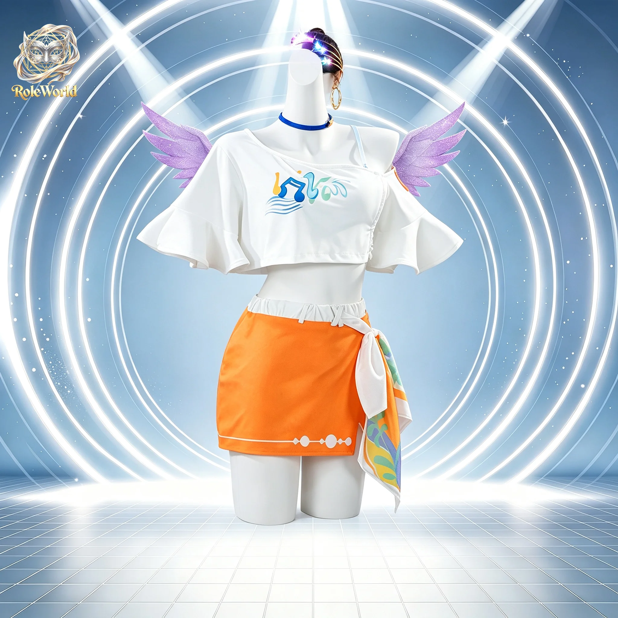 Nuevo Conjunto Completo de Disfraz de Robin de Honkai Star Rail en Colaboración con Fanta, Edición Limitada para Halloween, Comic Con y Cosplay