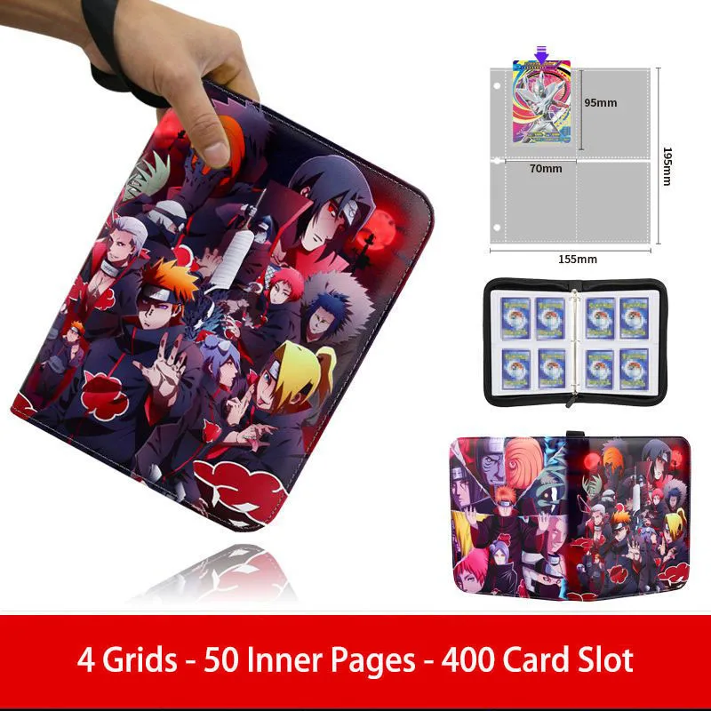 NARUTO Card Binder Holder 9 Pocket Trading Anime Cards Album