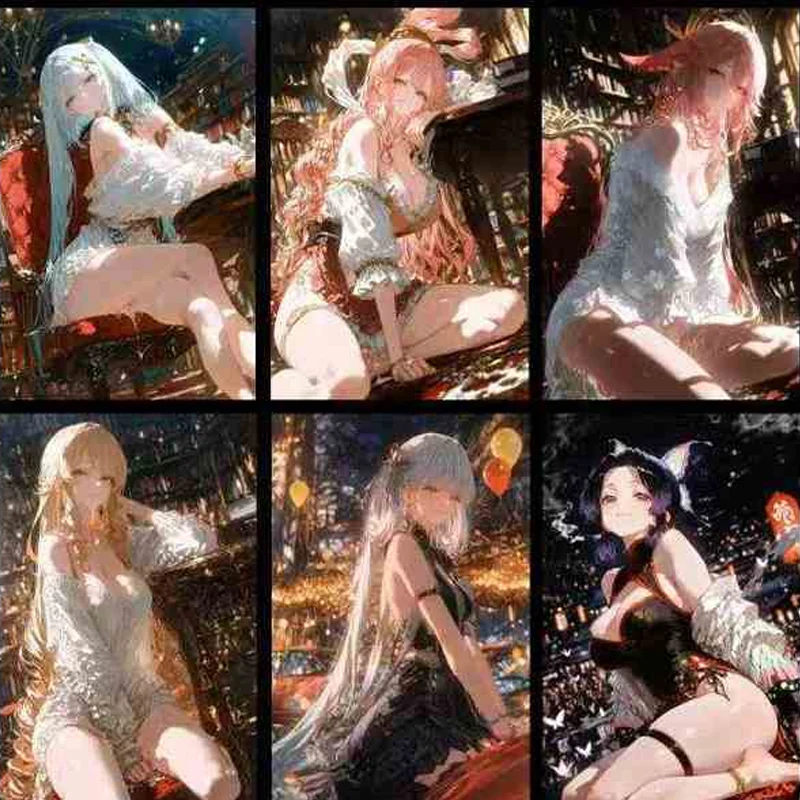 WanKa She Demon Slayer Goddess Card Set Wholesale 10*15cm Acrylic Collection Card Fantasy Trading Girl Cards Perfect For Fans
