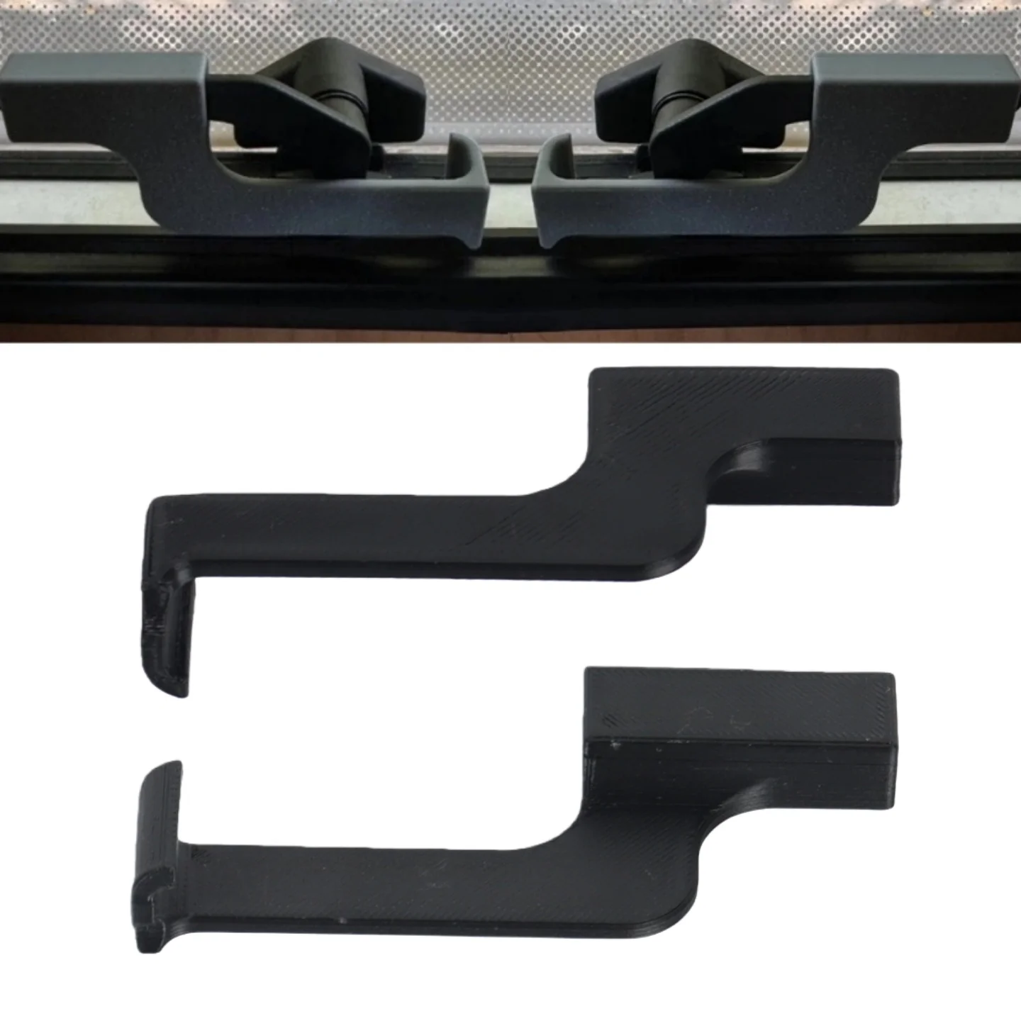 

Замок безопасности для окна каравана, левый и правый, 1 шт., защитный замок для одного окна, аксессуары для дома на колесах, пластик, черный