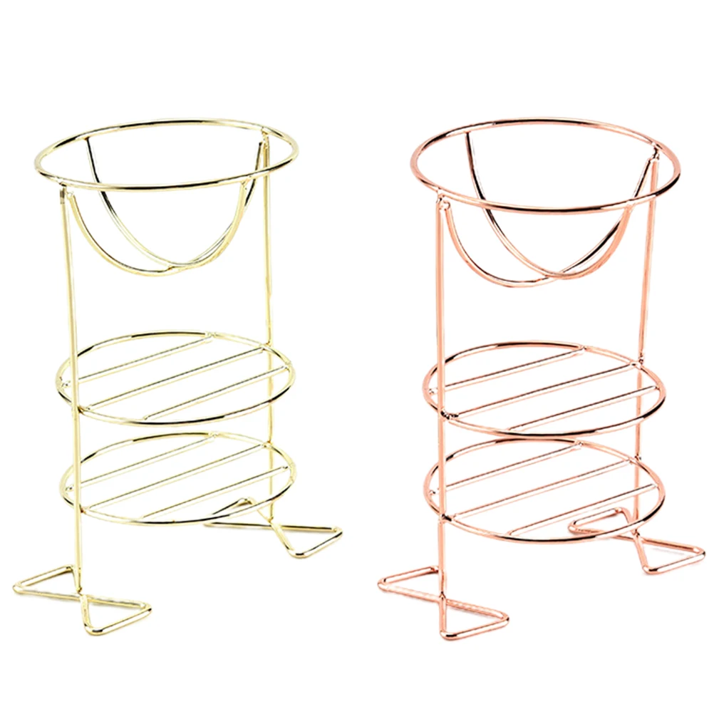 

2 Pcs Stand Cup Holder Powder Stand Storage Puff Tray Rack Beauty Accessories Powder Puff Holder Storage Solution