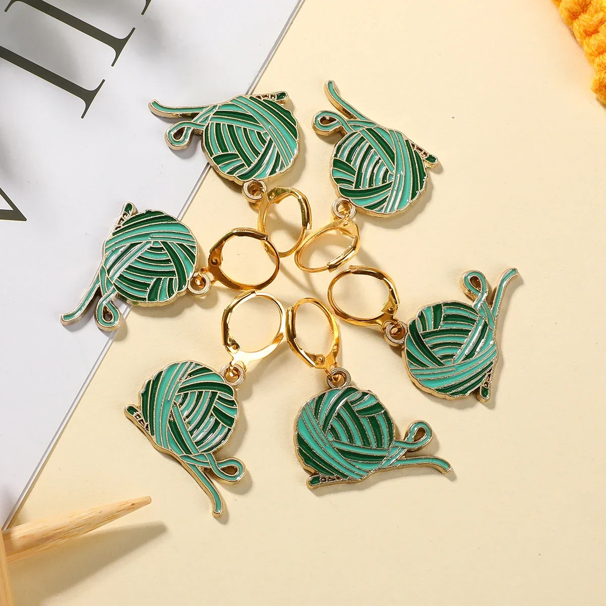 5/8/12pcs Handmade Knitting Stitch Markers Metal Crochet Locking Knitting Markers DIY Yarn Weaving Sewing Accessories Tools Set view 6