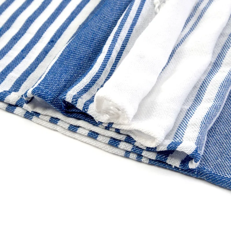 Turkish Cotton Beach Towel 90*180CM Sauna Spa Gym Sports Fitness Fringed Bath Towel Kitchen Soft Absorbent Quick Drying Towels