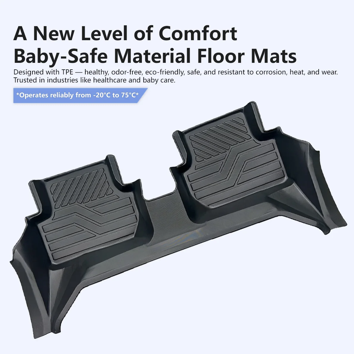 All Weather Custom 5D Floor Mats For BYD Yuan Plus 22 24 TPE Full Surround Left Hand Drive