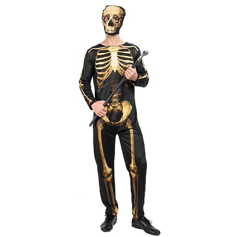 Meninos assustadores dia dos mortos cosplay crianças halloween esqueleto reaper trajes carnaval purim desfile role play vestido de festa