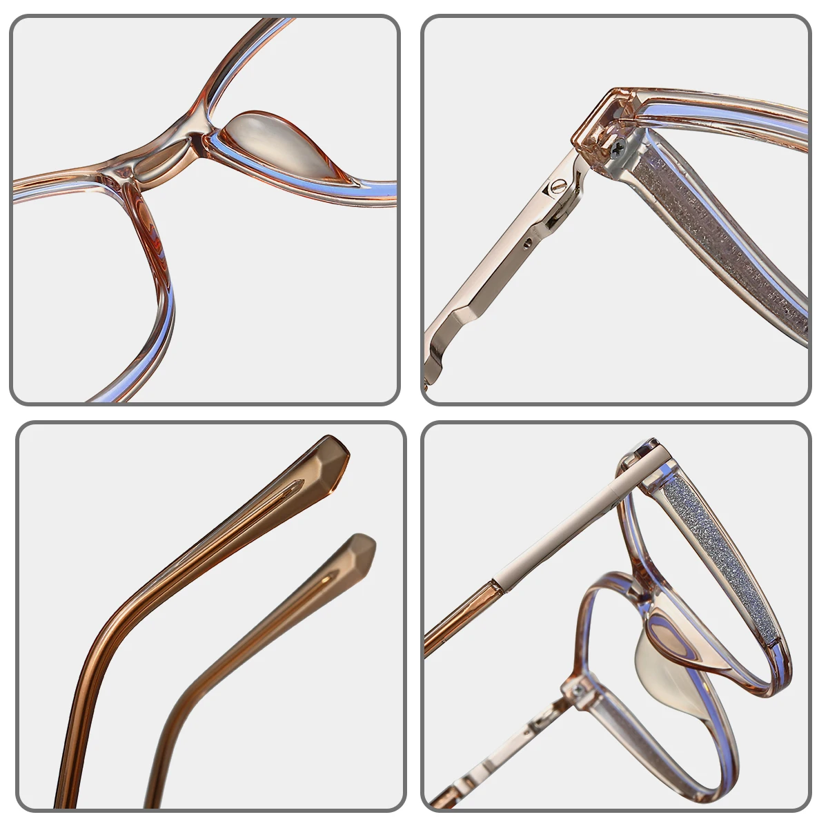 JMISUS Handmade Acetate Square แว่นตาผู้หญิง Anti Blue Light/Photochromic แว่นตาแว่นตาผู้หญิง