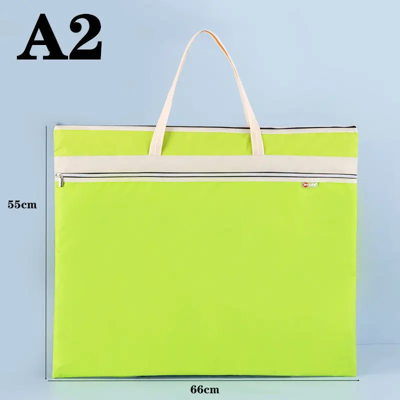 Borsa grande A2 per artisti, borsa portadisegni A2, borsa per materiale artistico, borsa portatile per pittura.