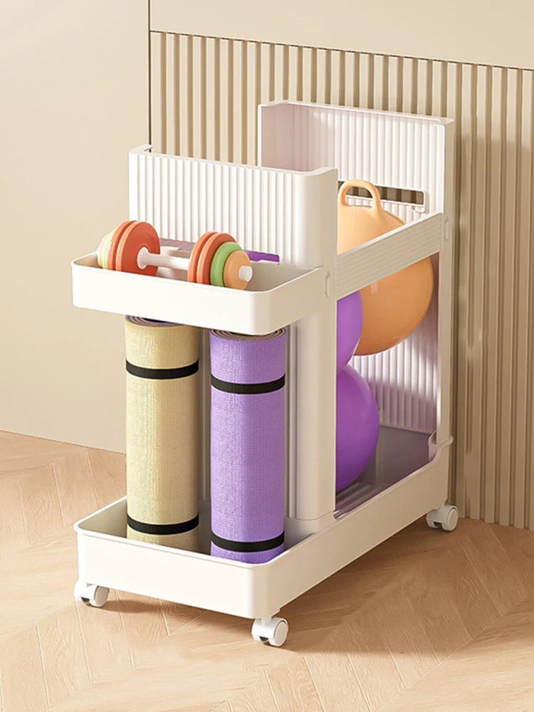 

Sports Equipment Storage Rack with Wheels Yoga Mat Storage Basket Yoga Mat Storage Rack Fitness Equipment Sports Tools Organizer