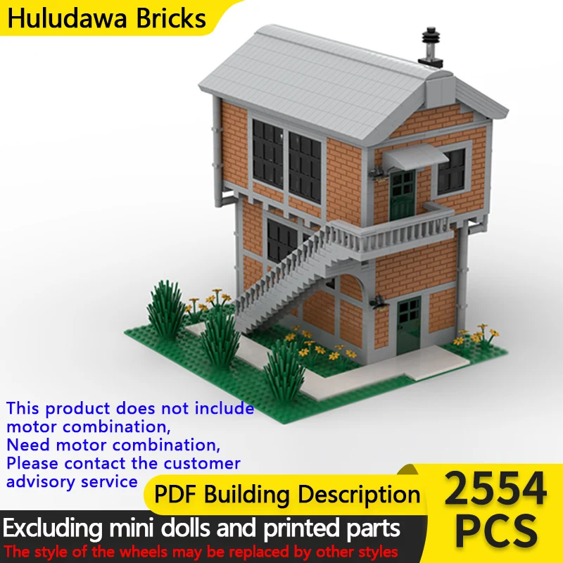 

Street View Model MOC Building Bricks Poste Aiguillage Signal Tower Modular Technology Children Holiday Gifts Assemble Toys Suit