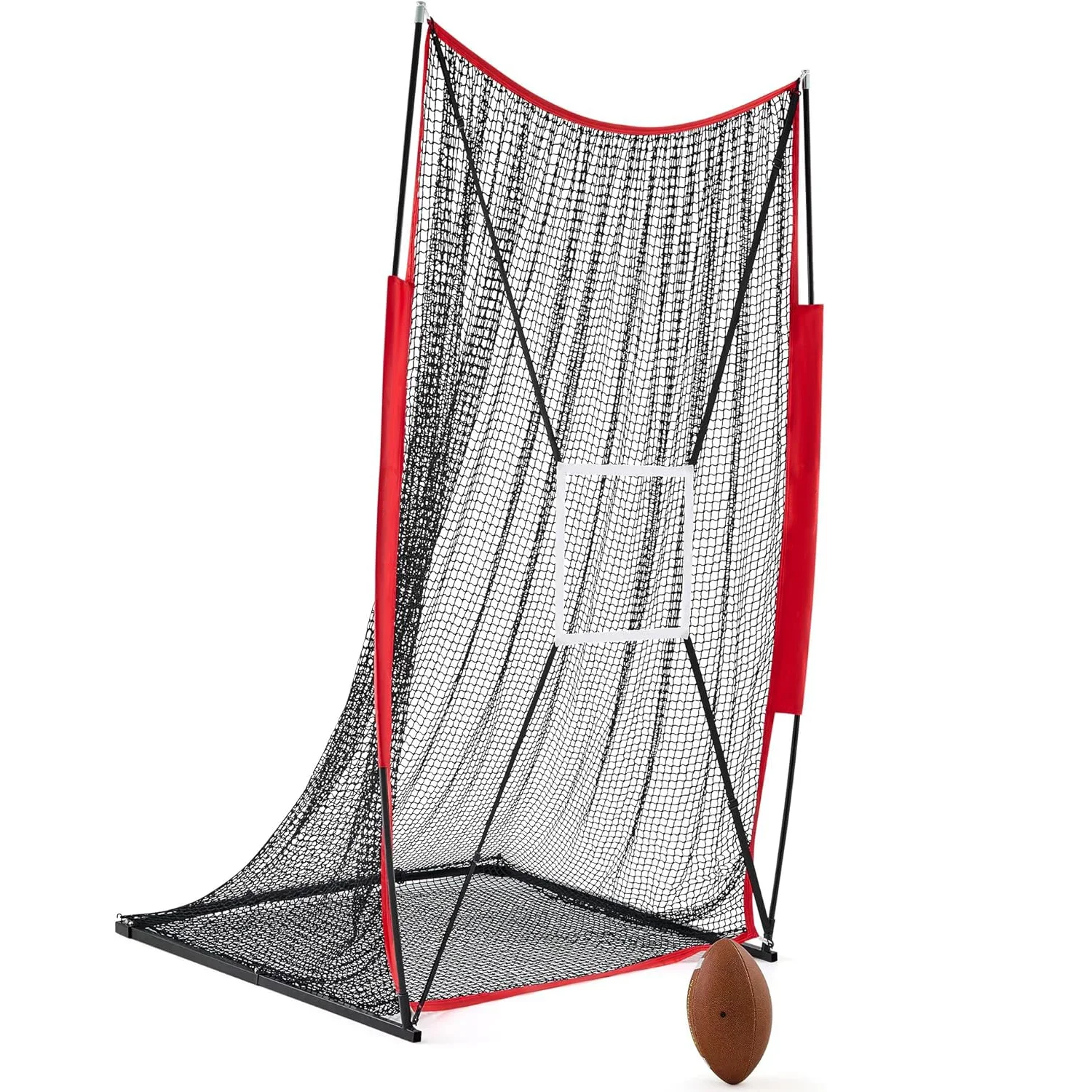 Factory Sale High Quality 7X4 FT Professional Rugby Pitching Net Football Throwing Target Zone Metal Tube Training Equipment