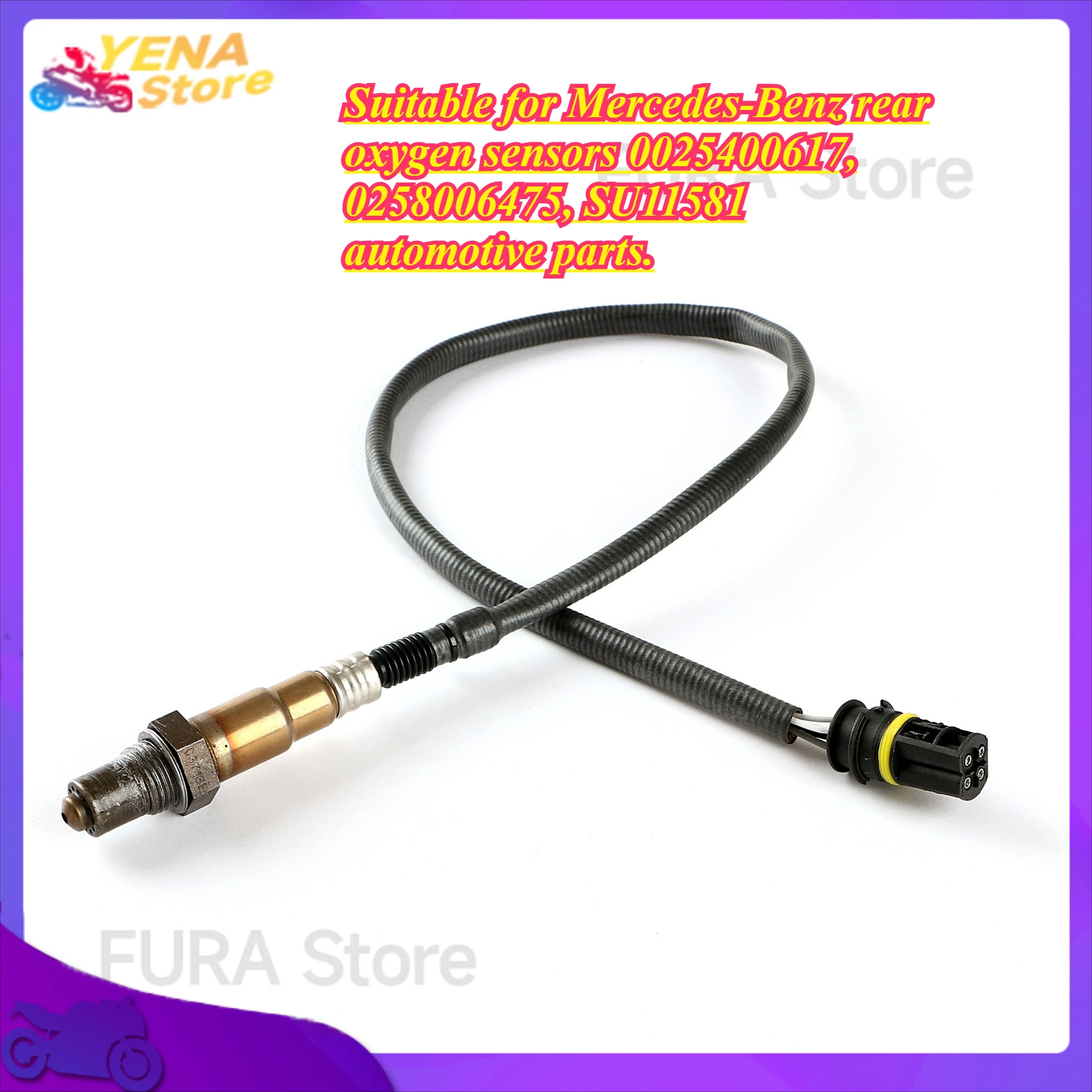 

Новая модель датчика кислорода O2 подходит для задних датчиков кислорода Mercedes-Benz 0025400617, 0258006475, SU11581.