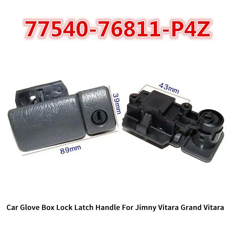 Weather Resistant Car Glove Box Lock Latch Handle Gray 7343076811P4Z for  Grand Vitara 2000-2016 Auto Parts