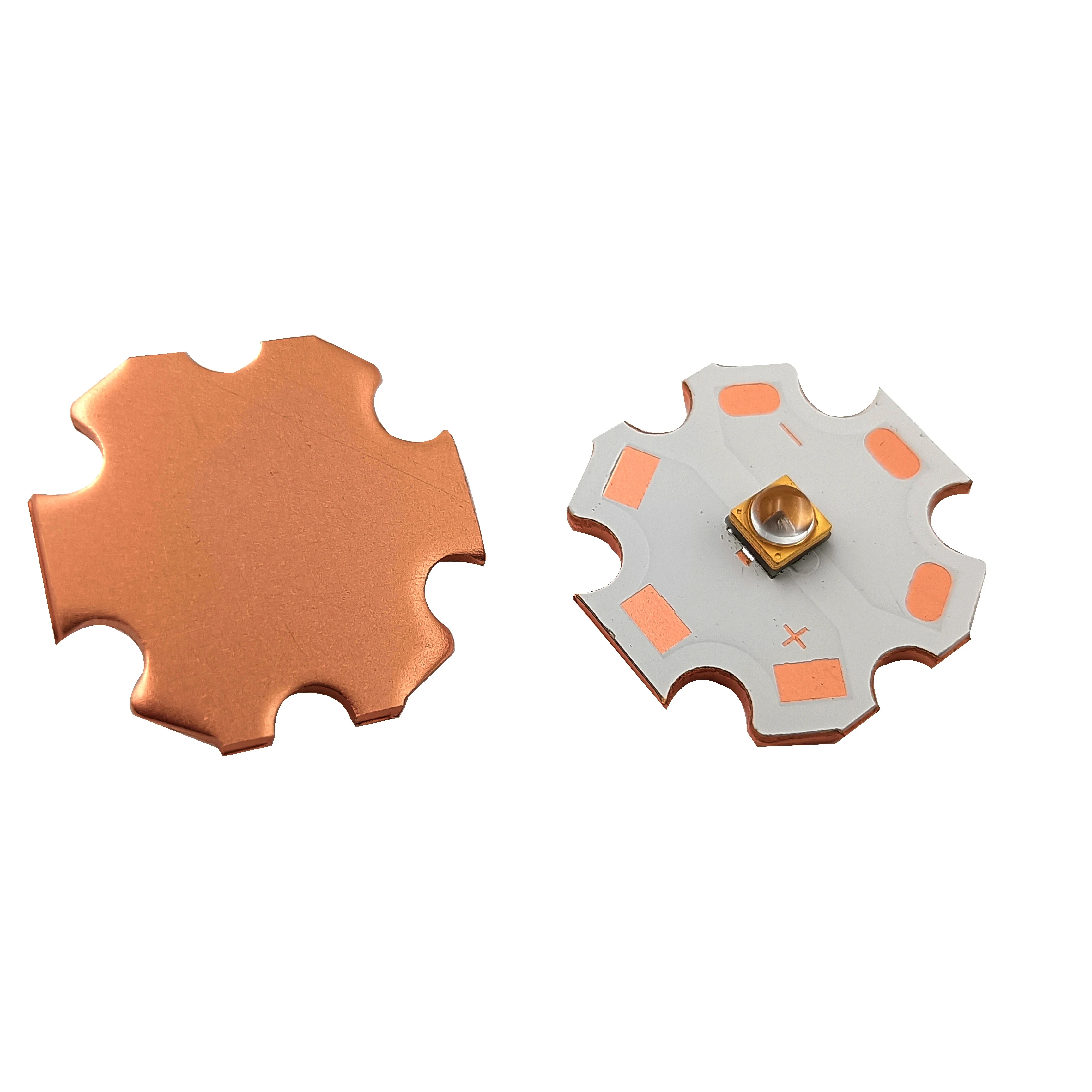 3838 1W UVC UV-C LED  255nm 260nm 305nm 5-7V 150mA Ultra Violet Lamp with  PCB Copper Light Board