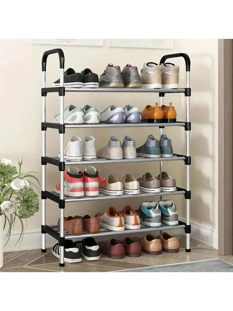 

4-7-слойная регулируемая металлическая полка для обуви, компактный органайзер для обуви, шкаф, полка для обуви, полка для растений, многофункциональная