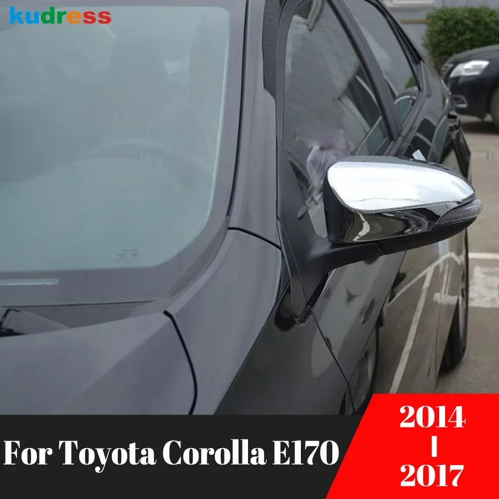 

Rearview Mirror Cover Trim For Toyota Corolla E170 2014 2015 2016 2017 Chrome Side Wing Mirrors Cap Molding Overlay Accessories