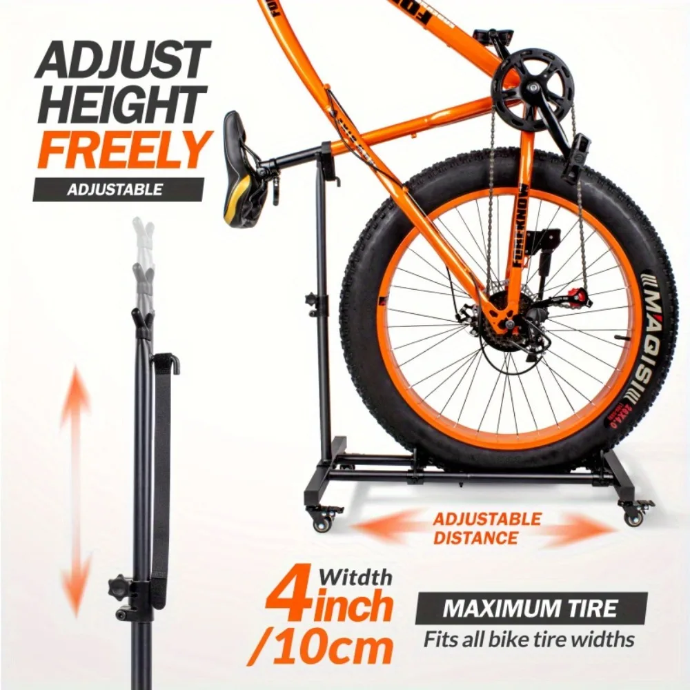 

Vertical Bike Stand Freestanding Indoor Bike Storage Rack Upright Bicycle Floor Stand Bike Holder Adjustable Height for Garage