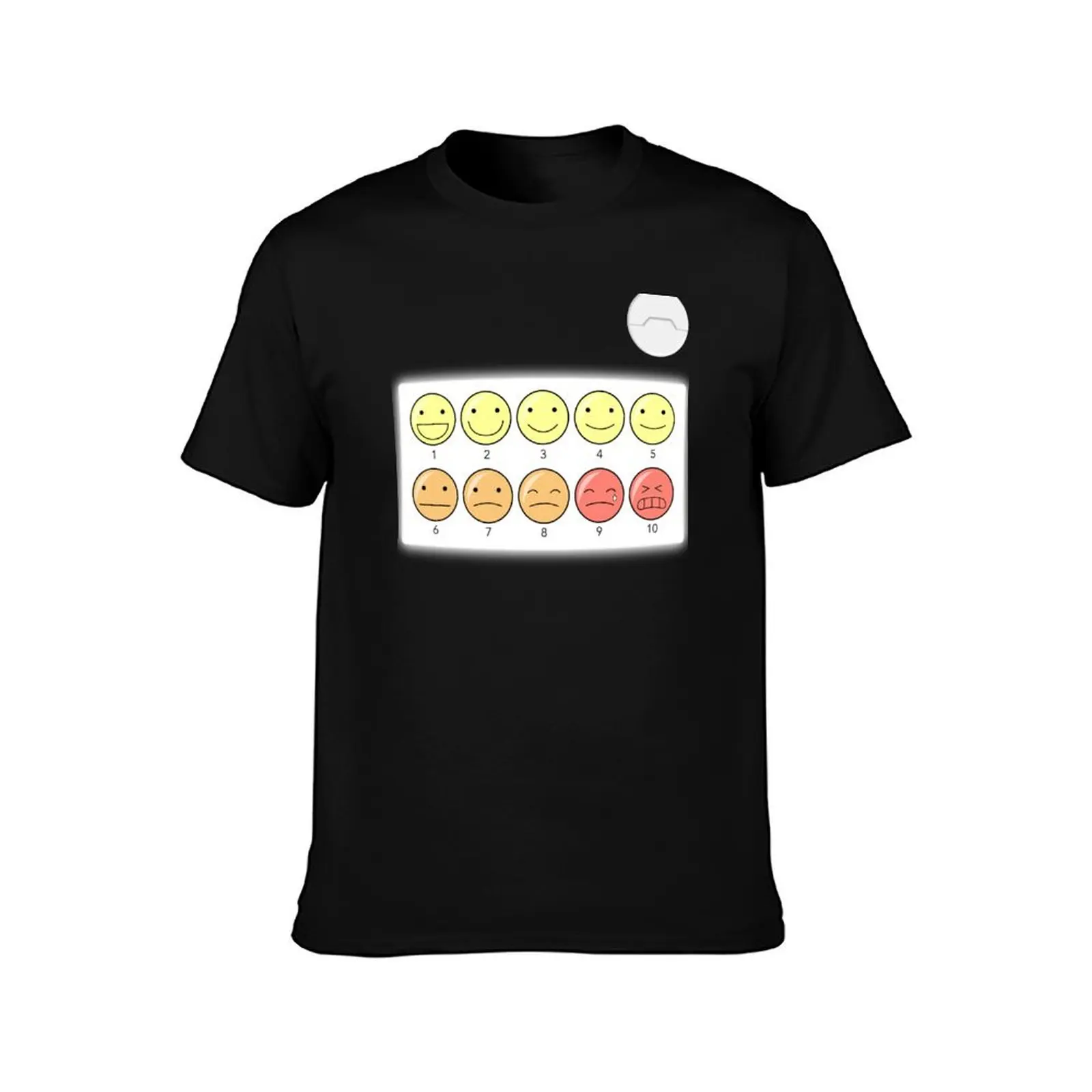 Healthcare Companion Pain Scale T-Shirt Plus Size Loose Short Sleeve Top T-Shirt