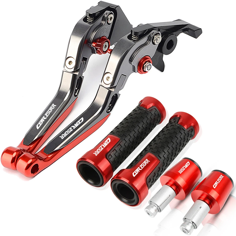 

For HONDA CBR250RR CBR250 RR CBR 250 RR NC22 All Years Motorcycle Accessories CNC Brake Clutch Levers 22MM Handlebar grip Ends