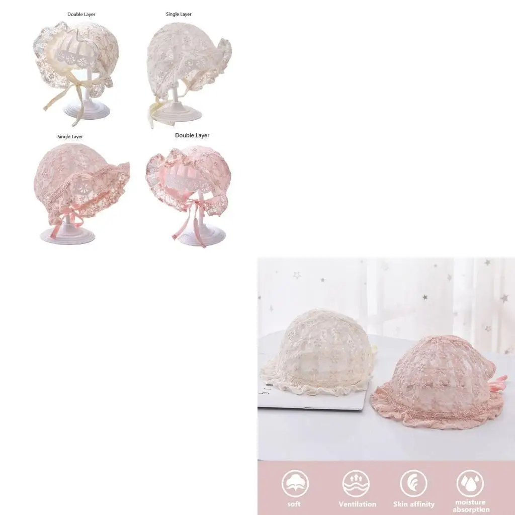 

Newborn Photography Props Baby Infants Lace Hat Pillow Posing Aid Photo 425F
