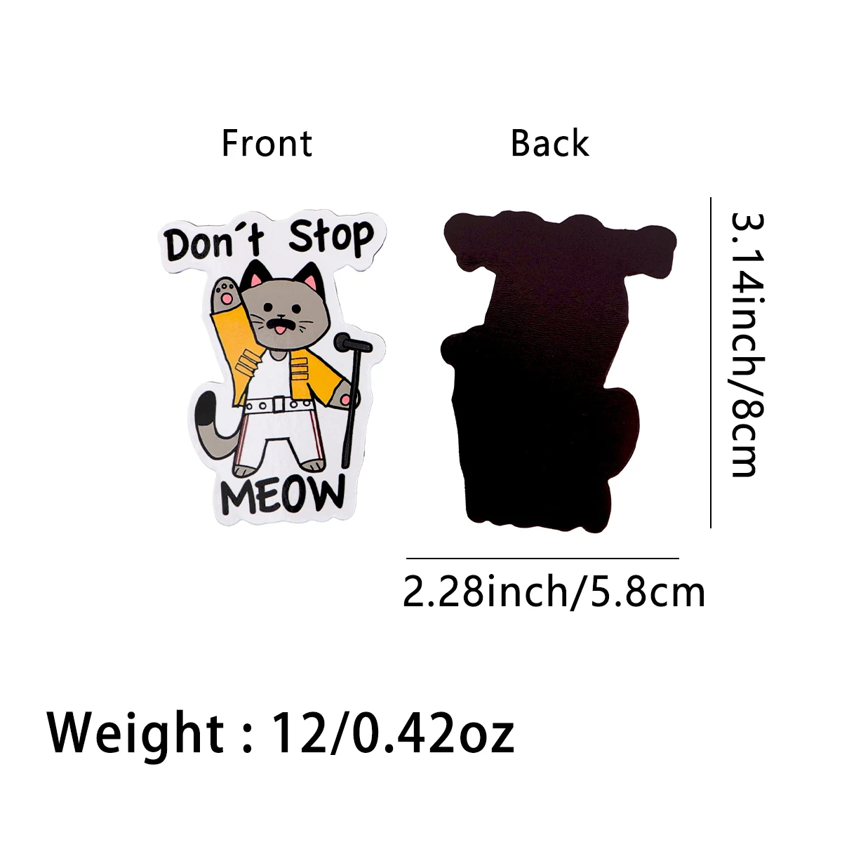 Imanes de nevera con gato - Pegatinas magneticas para frigorifico - imagen 2