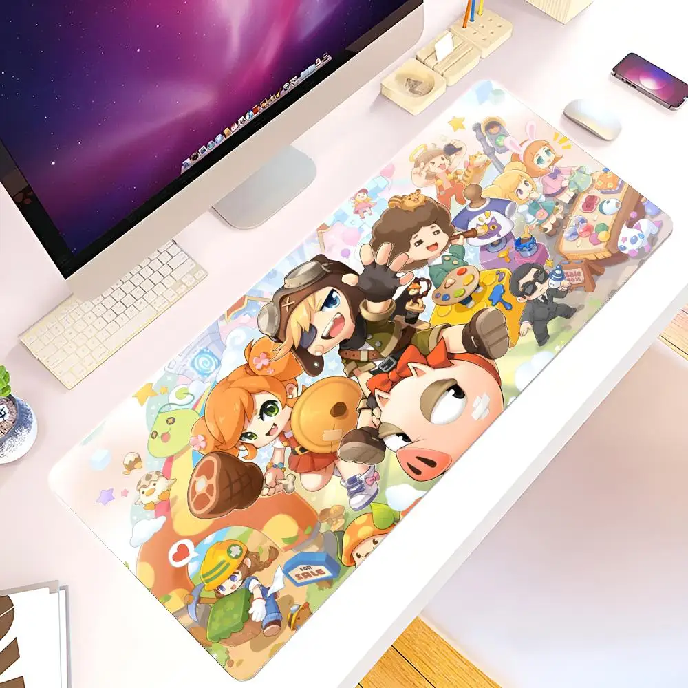 Anime Maplestory Cartoon Mouse Pad Hot Sales mause pads all might Office Mice Gamer Soft mause pads Gaming Large Deak Mat 700x30