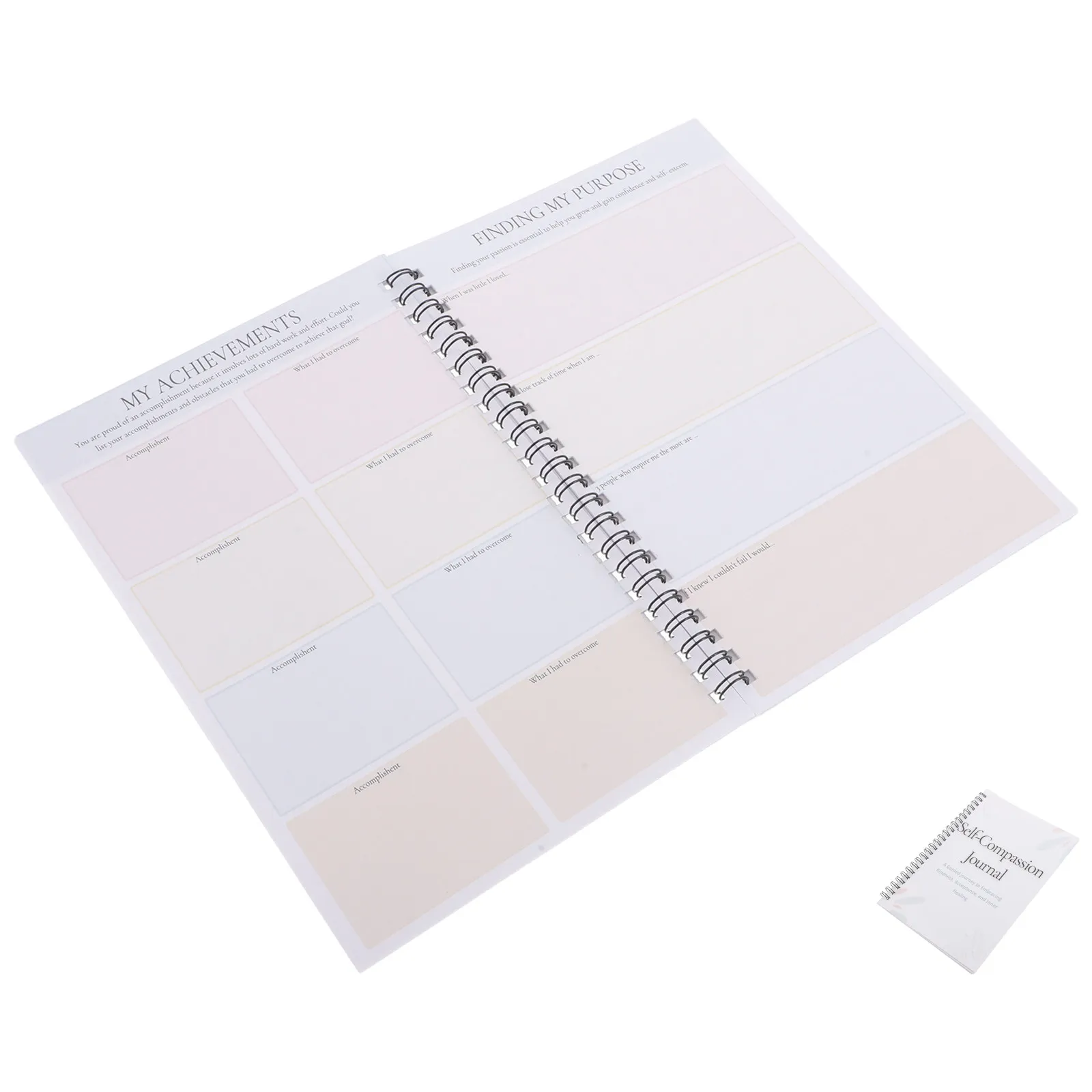 Journal de Self-Compassion et Planificateur de Gratitude pour Adultes – Cahier de Réflexion Quotidienne Guidée, Journal de Croissance Personnelle et de Pleine Conscience avec