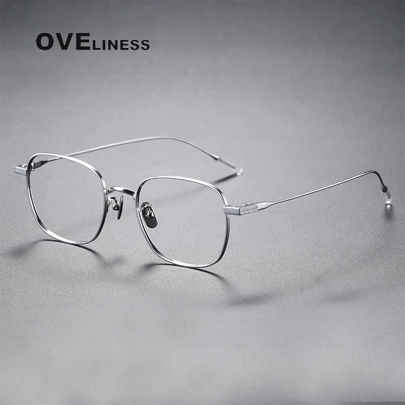 

2022 Pure Titanium Glasses Frame for men Women Retro Vintage Round Eyewear Prescription Optical Myopia Korean Eyeglasses Frames